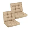 Zestaw poduszek MODULAR RATTAN 2x siedzisko 40x40cm + 2x oparcie 40x40cm Beżowy