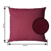 Poduszka AURA CLASSIC 40x40cm Bordowy