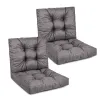 Zestaw poduszek MODULAR RATTAN 2x siedzisko 50x50cm + 2x oparcie 50x40cm Grafitowy