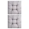 Zestaw poduszek MODULAR RATTAN 4x siedzisko 40x40cm + 4x oparcie 40x40cm Szary