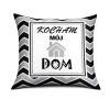 Kocham Mój DOM czarna 40x40 cm