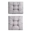 Zestaw poduszek MODULAR RATTAN 4x siedzisko 60x60cm + 4x oparcie 60x40cm Szary