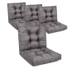 Zestaw poduszek MODULAR RATTAN 4x siedzisko 40x40cm + 4x oparcie 40x40cm Grafitowy