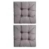 Zestaw poduszek MODULAR RATTAN 4x siedzisko 40x40cm + 4x oparcie 40x40cm Grafitowy