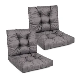 Zestaw poduszek MODULAR RATTAN 2x siedzisko 70x70cm + 2x oparcie 70x40cm Grafitowy