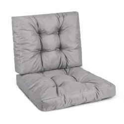 Zestaw poduszek MODULAR RATTAN siedzisko 40x40cm + oparcie 40x40cm Szary