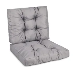 Zestaw poduszek MODULAR RATTAN siedzisko 60x60cm + oparcie 60x40cm Szary
