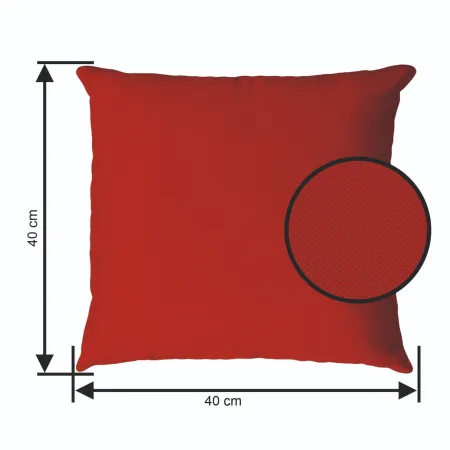 Poduszka AURA CLASSIC 40x40cm Bordowy