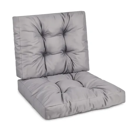 Zestaw poduszek MODULAR RATTAN 4x siedzisko 60x60cm + 4x oparcie 60x40cm Szary
