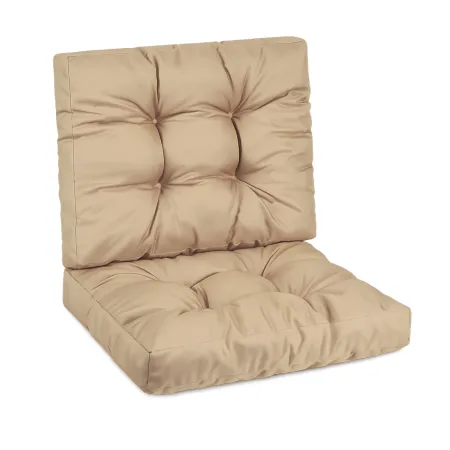 Zestaw poduszek MODULAR RATTAN 2x siedzisko 60x60cm + 2x oparcie 60x40cm Beżowy