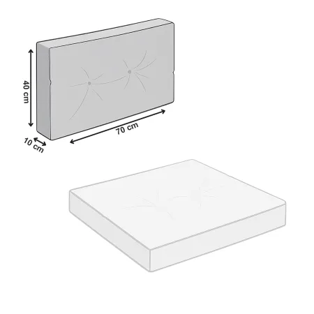 Poduszka MODULAR RATTAN oparcie 70x40cm Szary