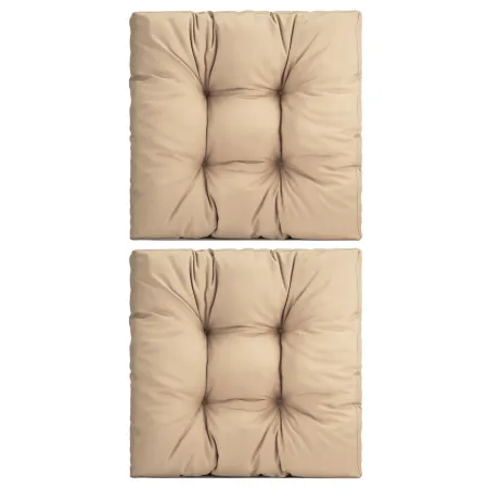 Zestaw poduszek MODULAR RATTAN 2x siedzisko 40x40cm + 2x oparcie 40x40cm Beżowy