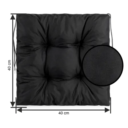 Poduszka na krzesło AURA SIT 40x40cm Czarny