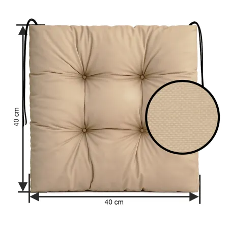 Poduszka na krzesło AURA SIT 40x40cm Beżowy