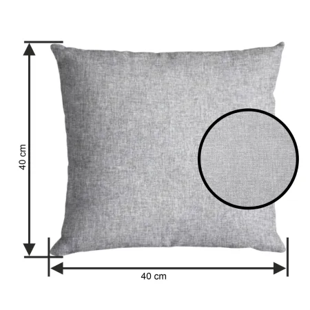 Poduszka  AURA CLASSIC 40x40cm Jasny Szary Melanż