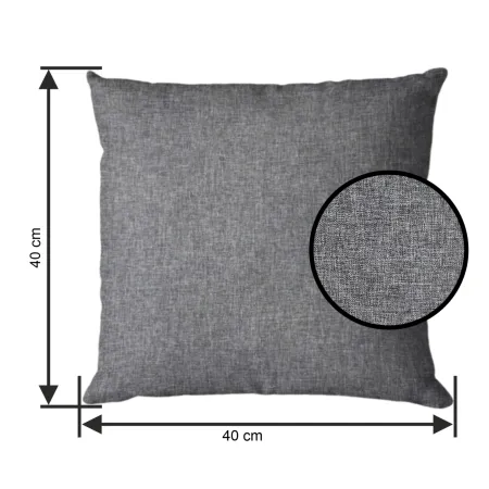 Poduszka AURA CLASSIC 40x40cm Szary Melanż