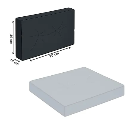 Poduszka MODULAR RATTAN oparcie 70x40cm Grafitowy