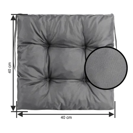 Poduszka na krzesło AURA SIT 40x40cm Grafitowy